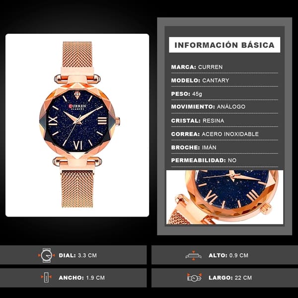 Reloj curren análogo 9063 - dorado - Imagen 9