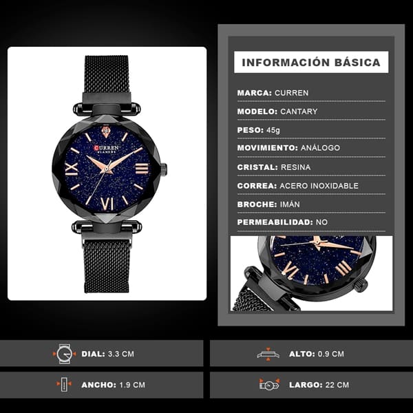 Reloj curren análogo 9063 -negro - Imagen 6
