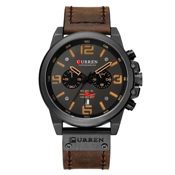 Reloj curren análogo 8314 - café obscuro