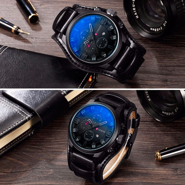 Reloj curren 8225 análogo - negro - Imagen 4
