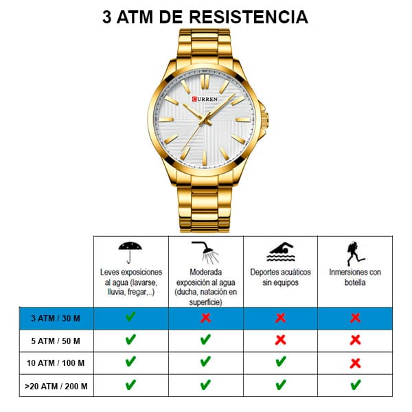 Reloj curren 8322 análogo - dorado - Imagen 5