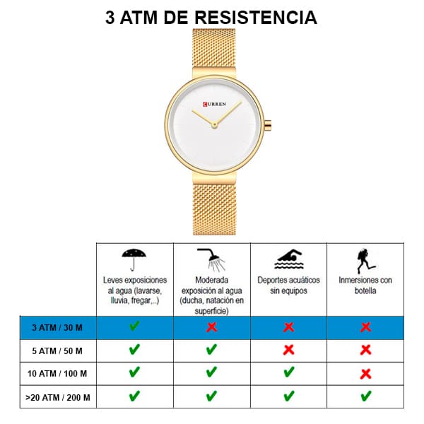 Reloj curren 9016 análogo - dorado - Imagen 6