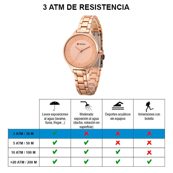 Reloj curren análogo 9015 - rosa - Imagen 6