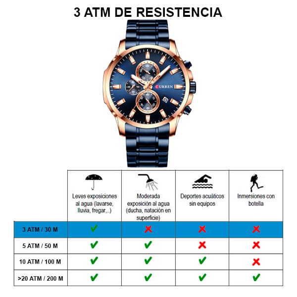 Reloj curren 8348 análogo - azul - Imagen 5