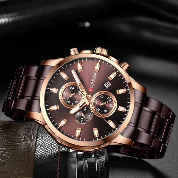 Reloj curren 8348 análogo - café - Imagen 3