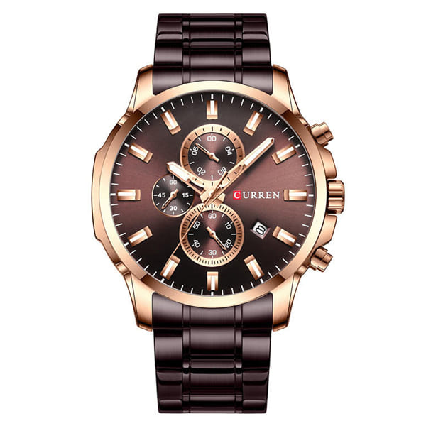 Reloj curren 8348 análogo - café
