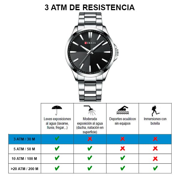 Reloj curren 8322 análogo - plateado - Imagen 5