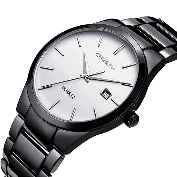 Reloj curren 8106 análogo - negro/blanco 🔥🏷️ - Imagen 2