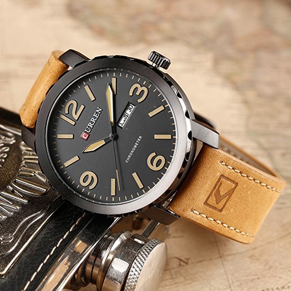 Reloj curren 8273 análogo - café - Imagen 3