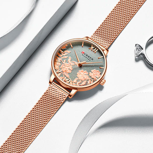 Reloj curren 9065 análogo - rosa 🔥🏷️ - Imagen 4