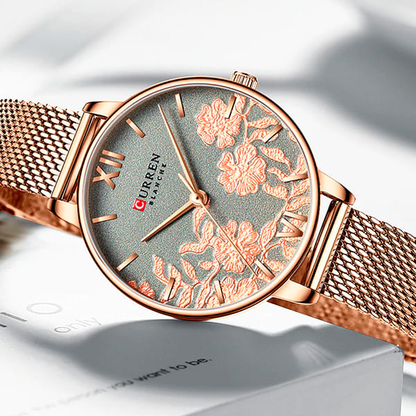 Reloj curren 9065 análogo - rosa 🔥🏷️ - Imagen 3