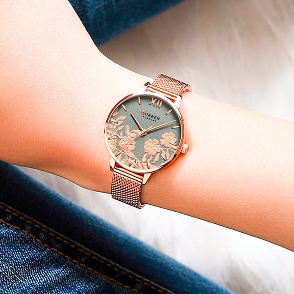 Reloj curren 9065 análogo - rosa 🔥🏷️ - Imagen 5