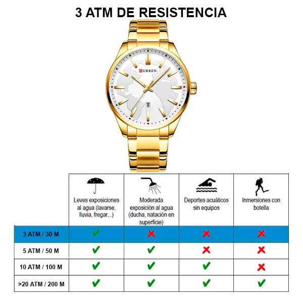Reloj curren 8366 análogo - dorado - Imagen 6