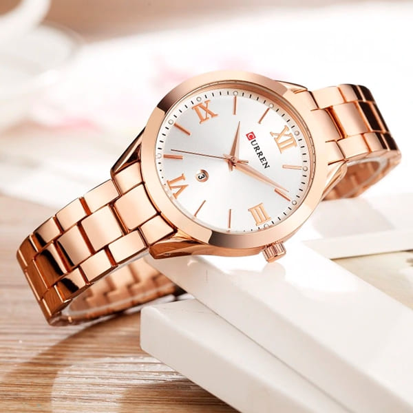 Reloj curren análogo 9007 - rosa/blanco - Imagen 4