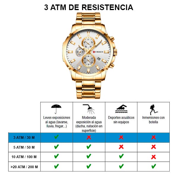 Reloj curren 8348 análogo - dorado - Imagen 6