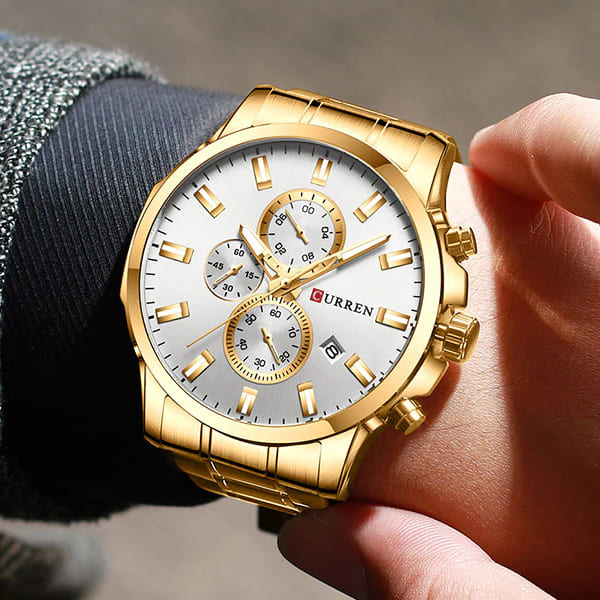Reloj curren 8348 análogo - dorado - Imagen 5