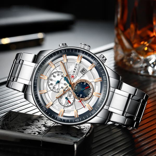 Reloj curren 8362 análogo - plateado - Imagen 3