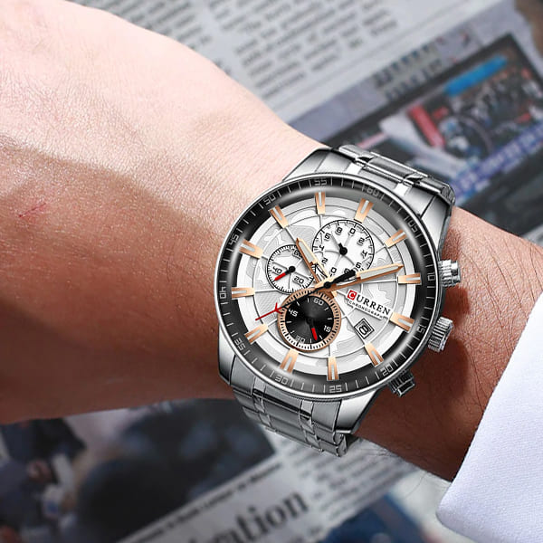 Reloj curren 8362 análogo - plateado - Imagen 5