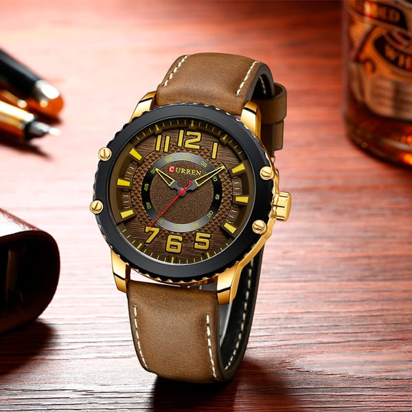 Reloj curren 8341 análogo - café - Imagen 3