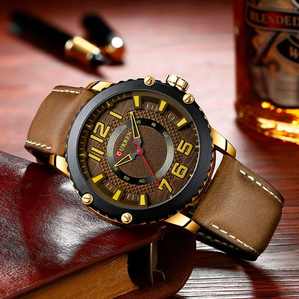 Reloj curren 8341 análogo - café - Imagen 4
