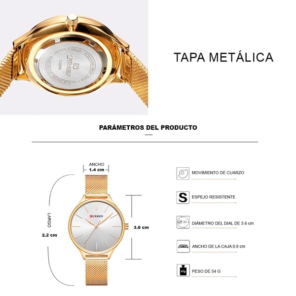 Reloj curren análogo 9024 - dorado - Imagen 5