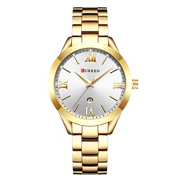 Reloj curren análogo 9007 - dorado/blanco