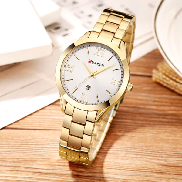 Reloj curren análogo 9007 - dorado/blanco - Imagen 5