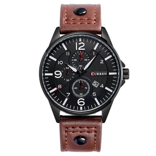 Reloj curren 8164 análogo - café