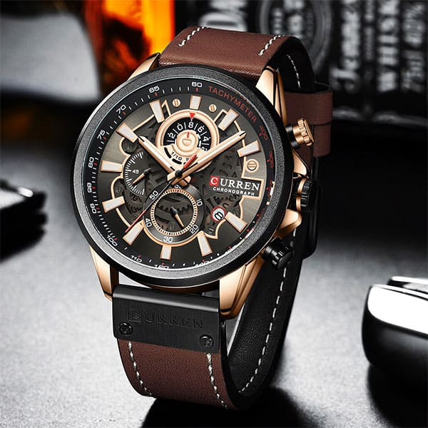 Reloj curren 8380 análogo – café - Imagen 4
