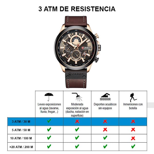 Reloj curren 8380 análogo – café - Imagen 7