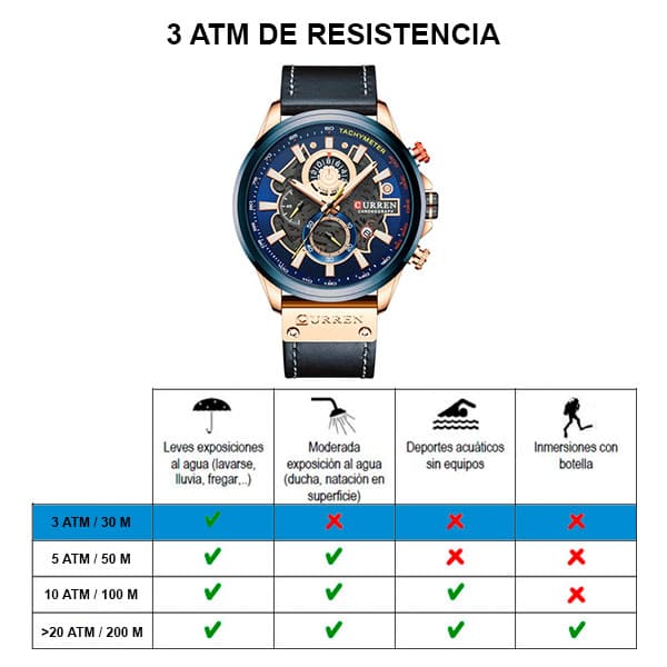 Reloj curren 8380 análogo – azul - Imagen 7