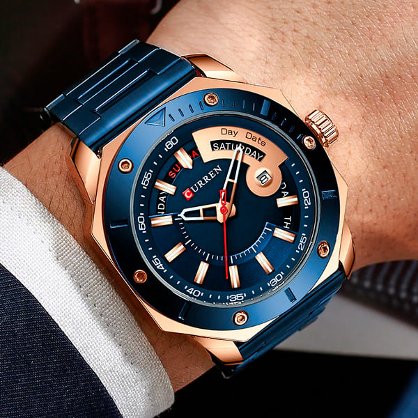 Reloj curren 8344 análogo – azul - Imagen 6