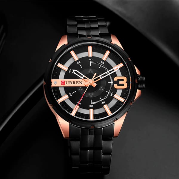 Reloj curren 8333 análogo – negro - Imagen 3