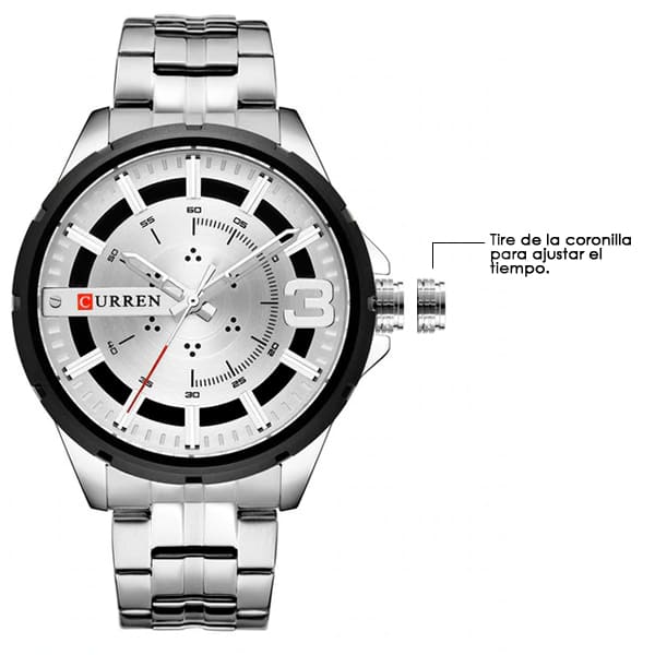 Reloj curren 8333 análogo – plateado - Imagen 4