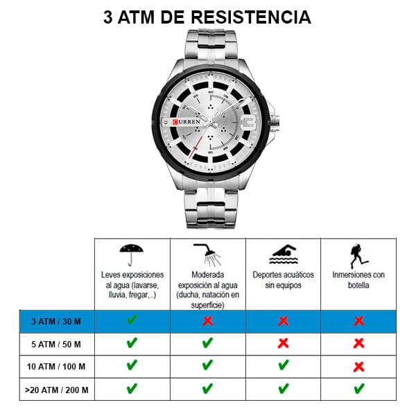 Reloj curren 8333 análogo – plateado - Imagen 7