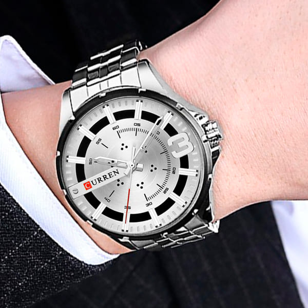 Reloj curren 8333 análogo – plateado - Imagen 6