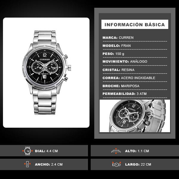 Reloj curren 8045 análogo - Imagen 7