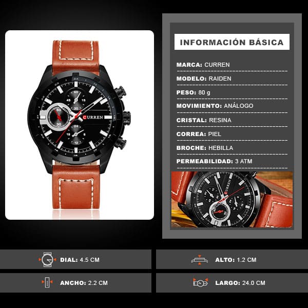 Reloj curren 8216 análogo - Imagen 6