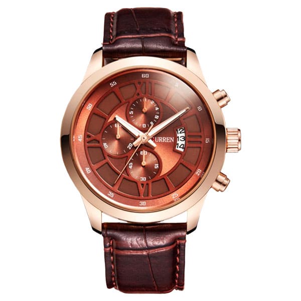 Reloj curren 8137 análogo - café