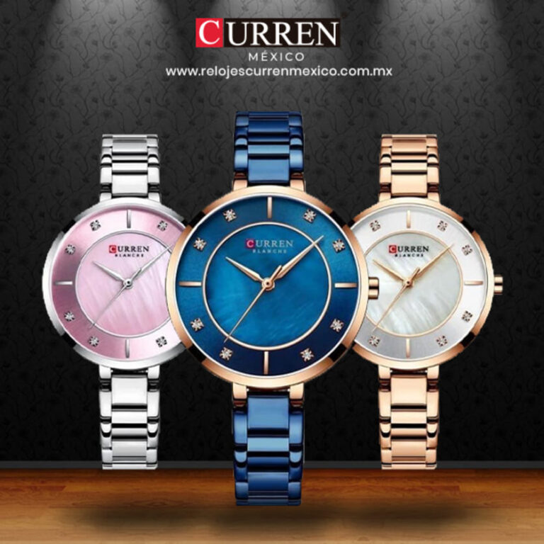 Lee más sobre el artículo Precioso Reloj Curren 9051 de cuarzo para dama