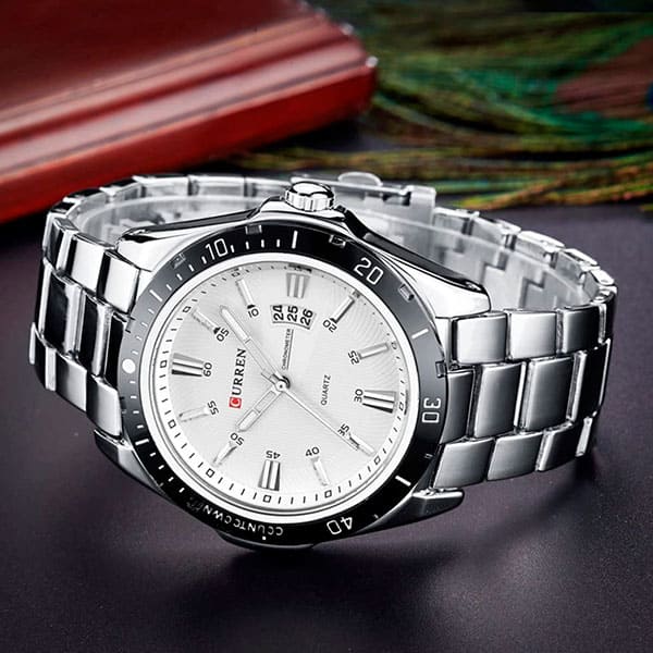 Reloj curren 8110 análogo - blanco - Imagen 5
