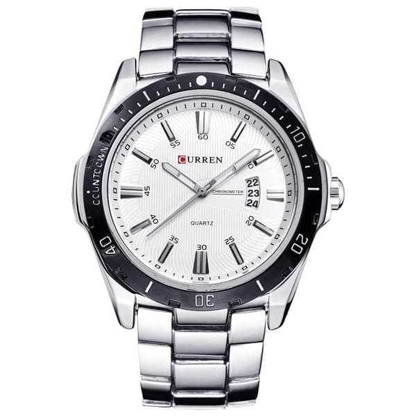 Reloj curren 8110 análogo - blanco