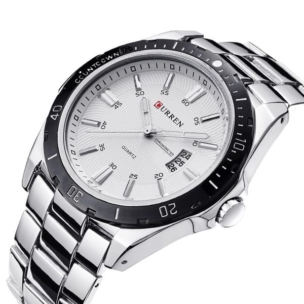 Reloj curren 8110 análogo - blanco - Imagen 2