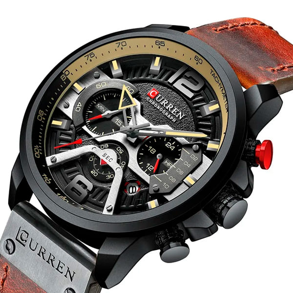 Reloj curren 8329 análogo - café - Imagen 2