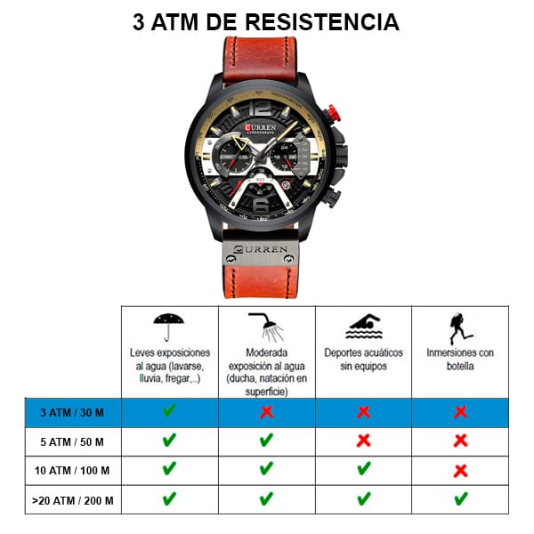 Reloj curren 8329 análogo - café - Imagen 7