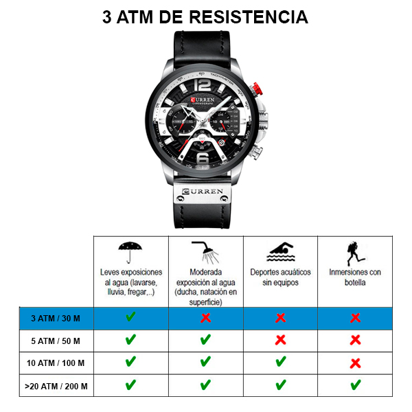 Reloj curren 8329 análogo - negro - Imagen 6