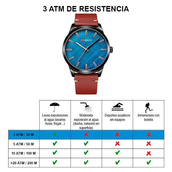 Reloj curren 8386 análogo - café - Imagen 6