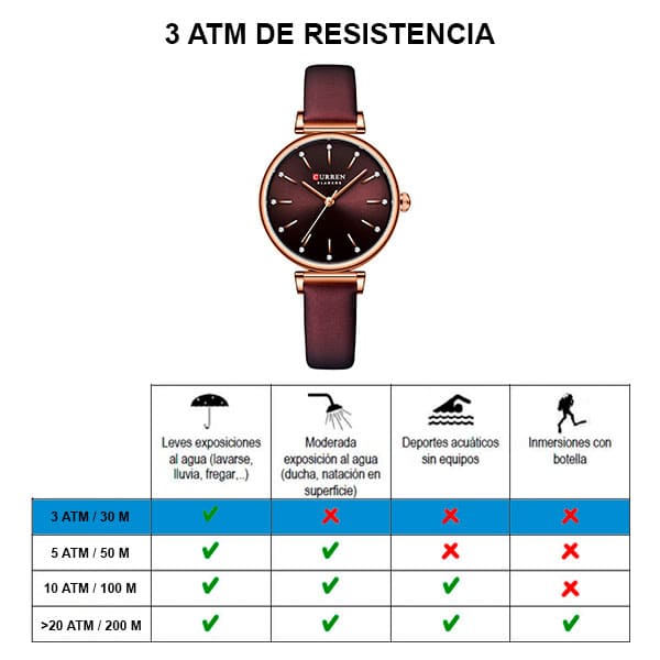 Reloj curren 9081 análogo - café - Imagen 6