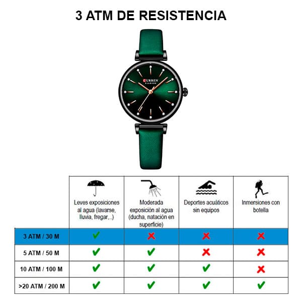 Reloj curren 9081 análogo - verde - Imagen 6