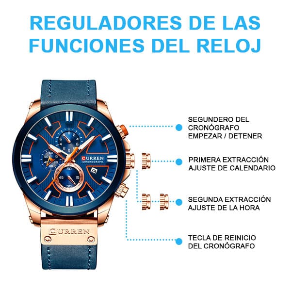 Reloj curren 8346 análogo - azul - Imagen 5